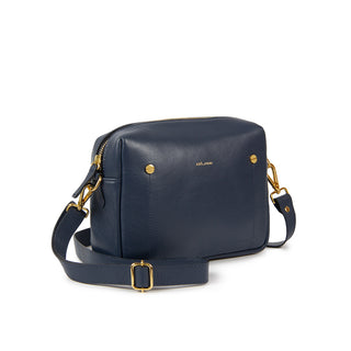 BOLSA BLOCK MOSQUETE COURO ADÔ COR MARINHO