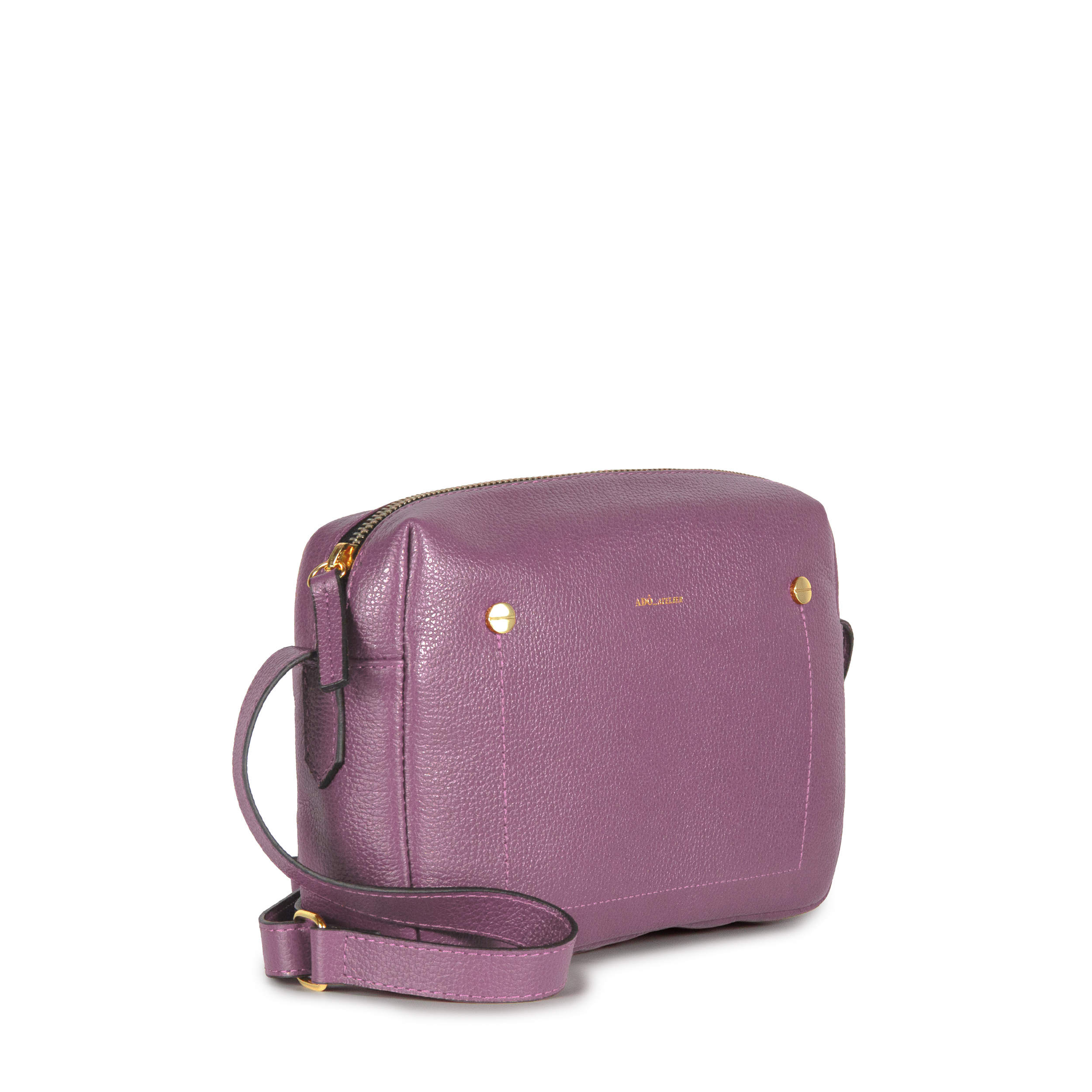Bolsa Block Essencial Couro Adô Cor Rosa Mauve