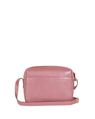 Bolsa Block Essencial Couro Adô Cor Rosa Mauve