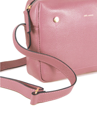 Bolsa Block Essencial Couro Adô Cor Rosa Mauve