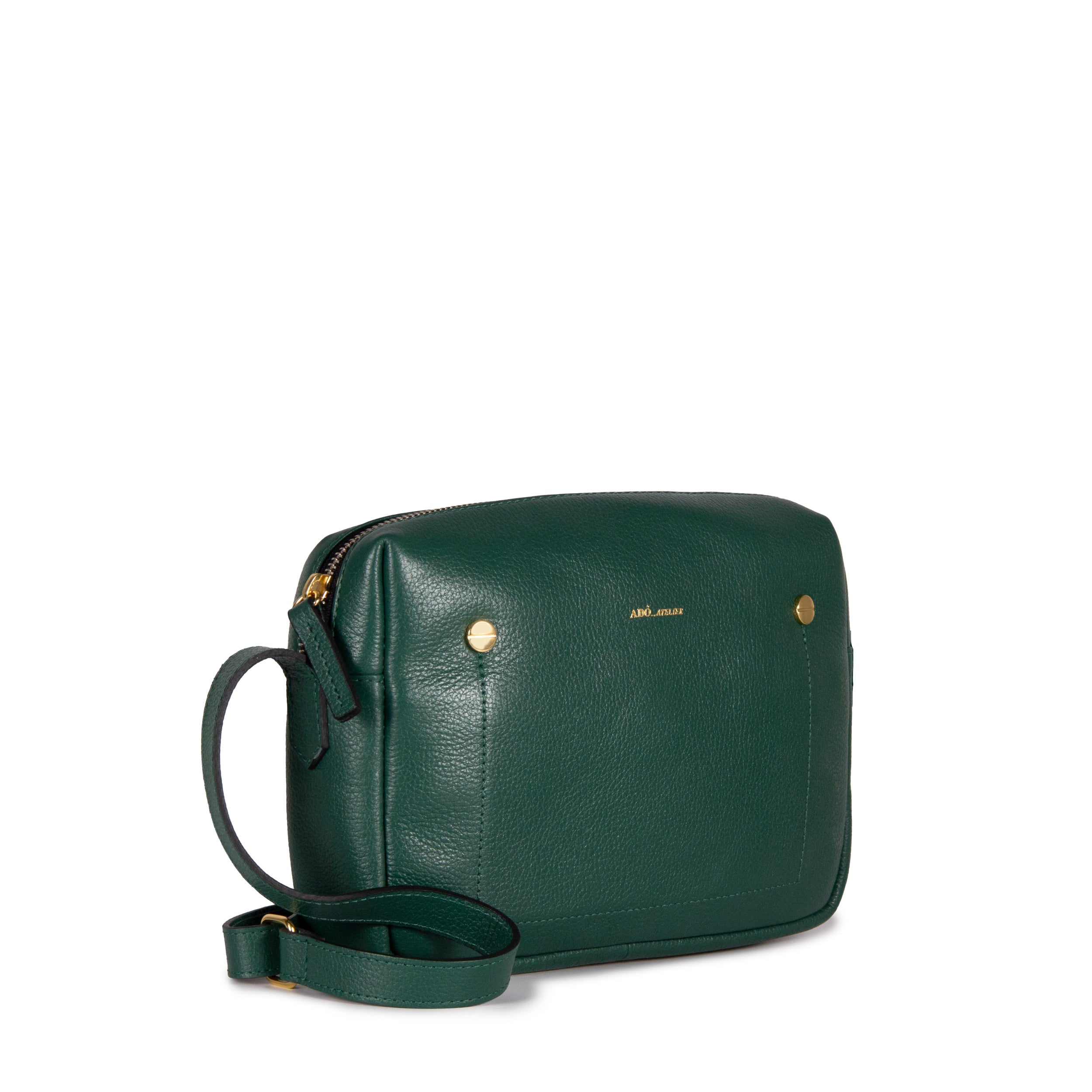 Bolsa Block Essencial Couro Adô Cor Verde Noturno