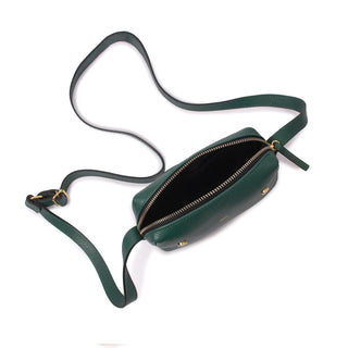 Bolsa Block Mini E Couro Adô Cor Verde Noturno