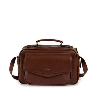 BOLSA BRICK E - MEDIA COURO ADÔ COR FRAMBOESA