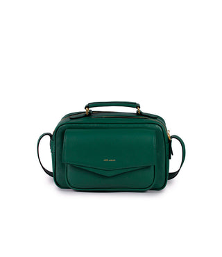 Bolsa Brick Media Essencial Couro Adô Cor Verde Noturno