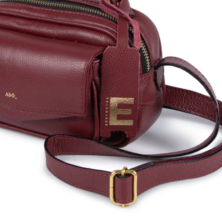 BOLSA BRICK E MINI COURO ADÔ COR FRAMBOESA