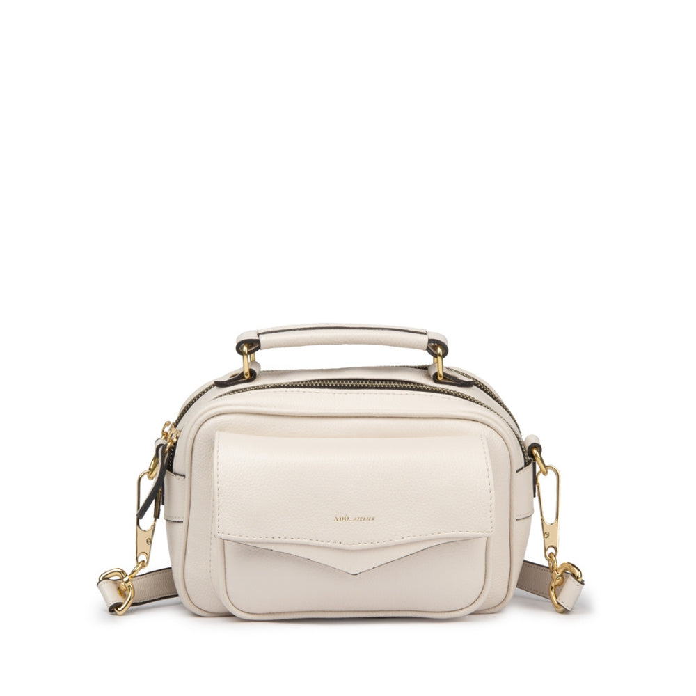 BOLSA BRICK PEQUENA COR BRANCO LATTE