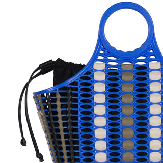 Bolsa Trama Collab Made in Beaga Adô  Cor Azul Bic