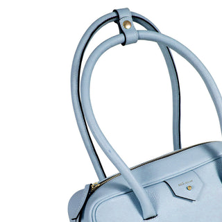 BOLSA CLA BAGUETE COURO ADÔ COR AZUL GLACIAL