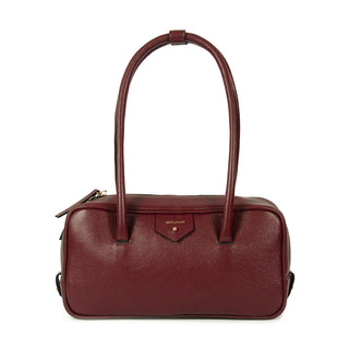BOLSA CLA BAGUETE COURO ADÔ COR FRAMBOESA
