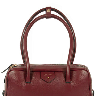 BOLSA CLA BAGUETE COURO ADÔ COR FRAMBOESA