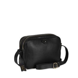 Bolsa Cla e Media Couro Adô Cor Preto