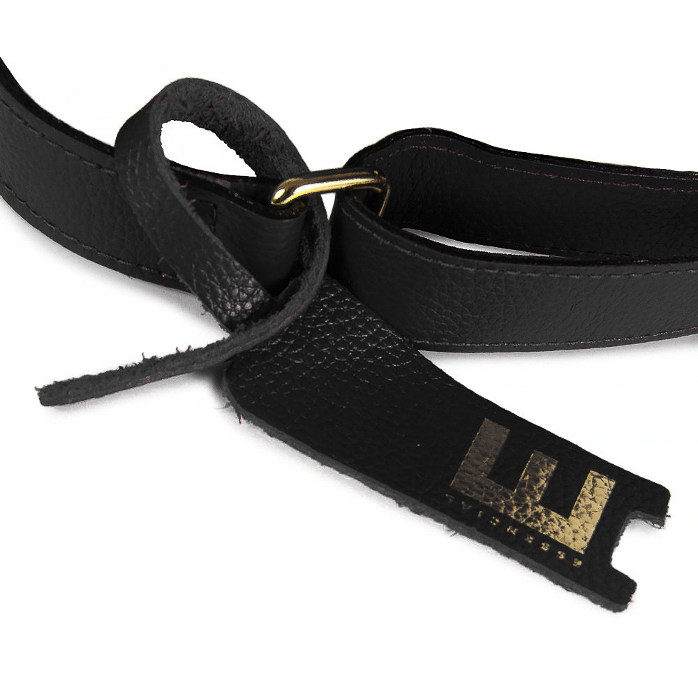 Bolsa Cla e Media Couro Adô Cor Preto