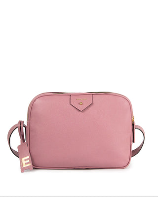 Bolsa Cla Media Essencial Couro Adô Cor Rosa Mauve