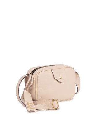 Bolsa Cla Essencial Mini Couro Adô Cor Creme Brulee