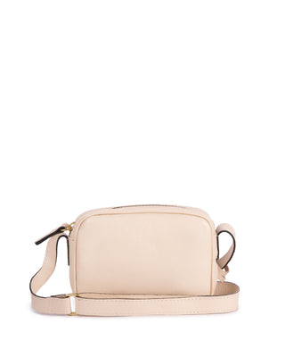 Bolsa Cla Essencial Mini Couro Adô Cor Creme Brulee