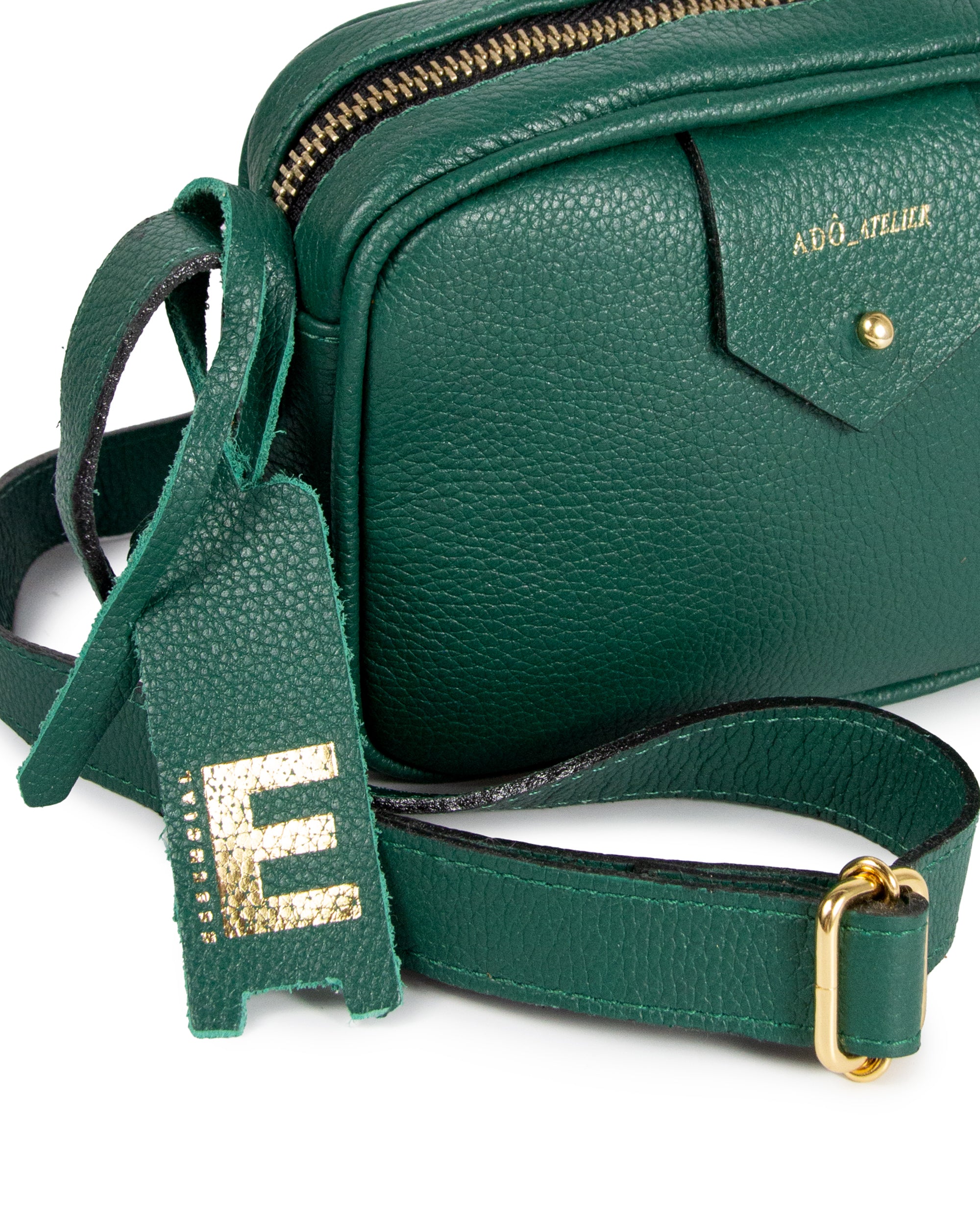 Bolsa Cla Essencial Mini Couro Adô Cor Verde Noturno