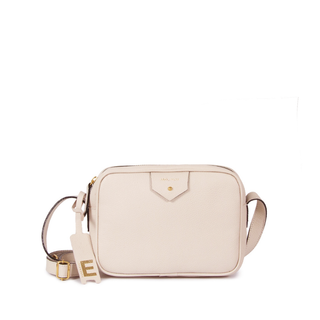 Bolsa Cla Pequena Essencial Couro Adô Cor Creme Brulee