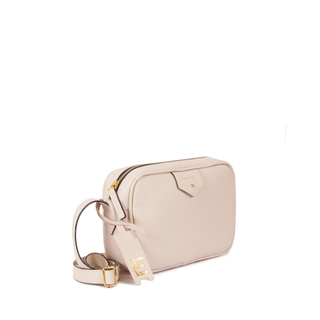 Bolsa Cla Pequena Essencial Couro Adô Cor Creme Brulee