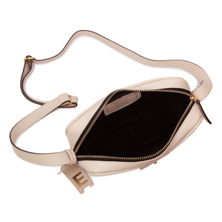 Bolsa Cla Pequena Essencial Couro Adô Cor Creme Brulee