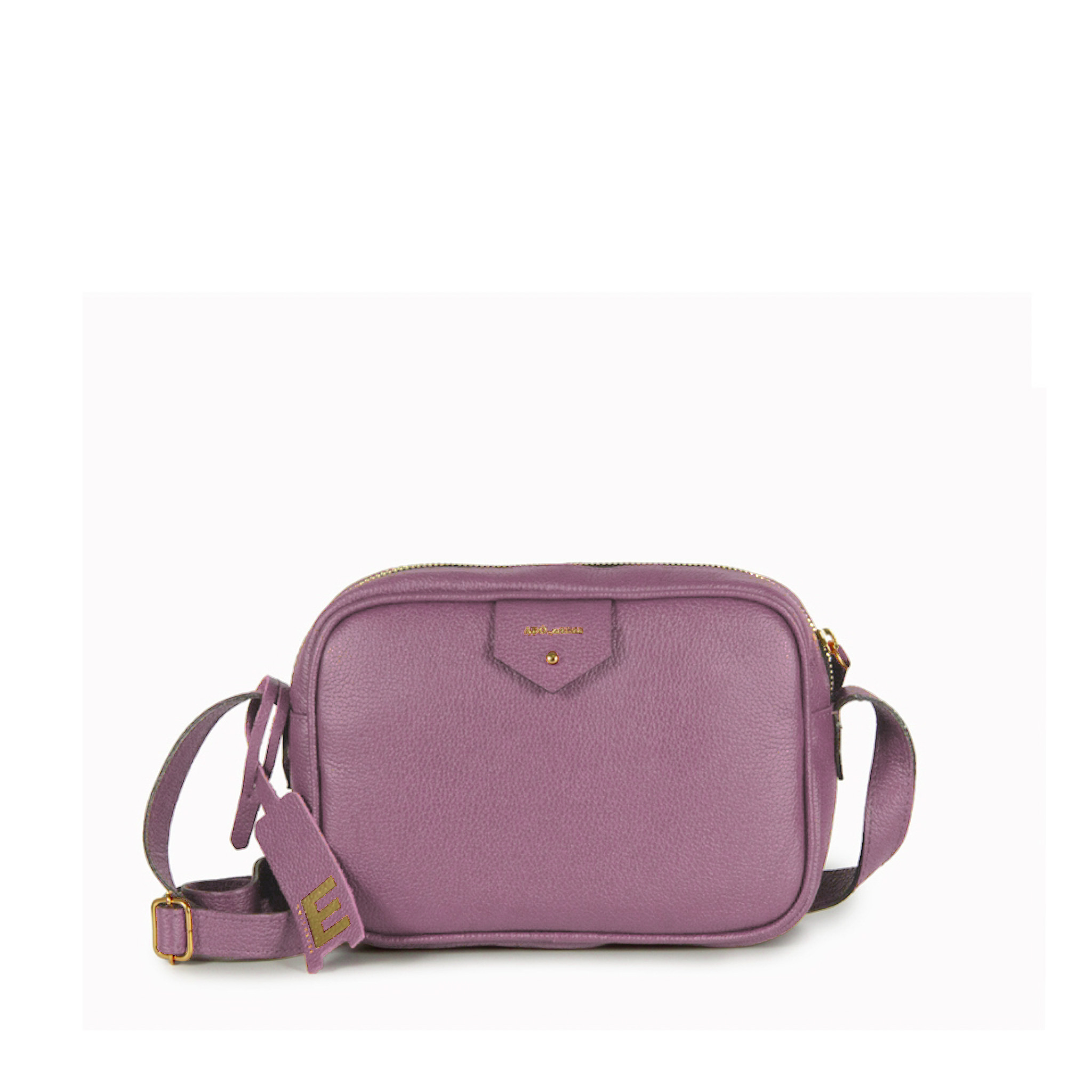 Bolsa Cla Pequena Essencial Couro Adô Cor Rosa Mauve