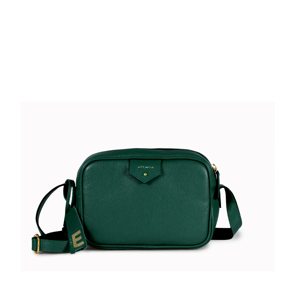 Bolsa Cla Pequena Essencial Couro Adô Cor Verde Noturno