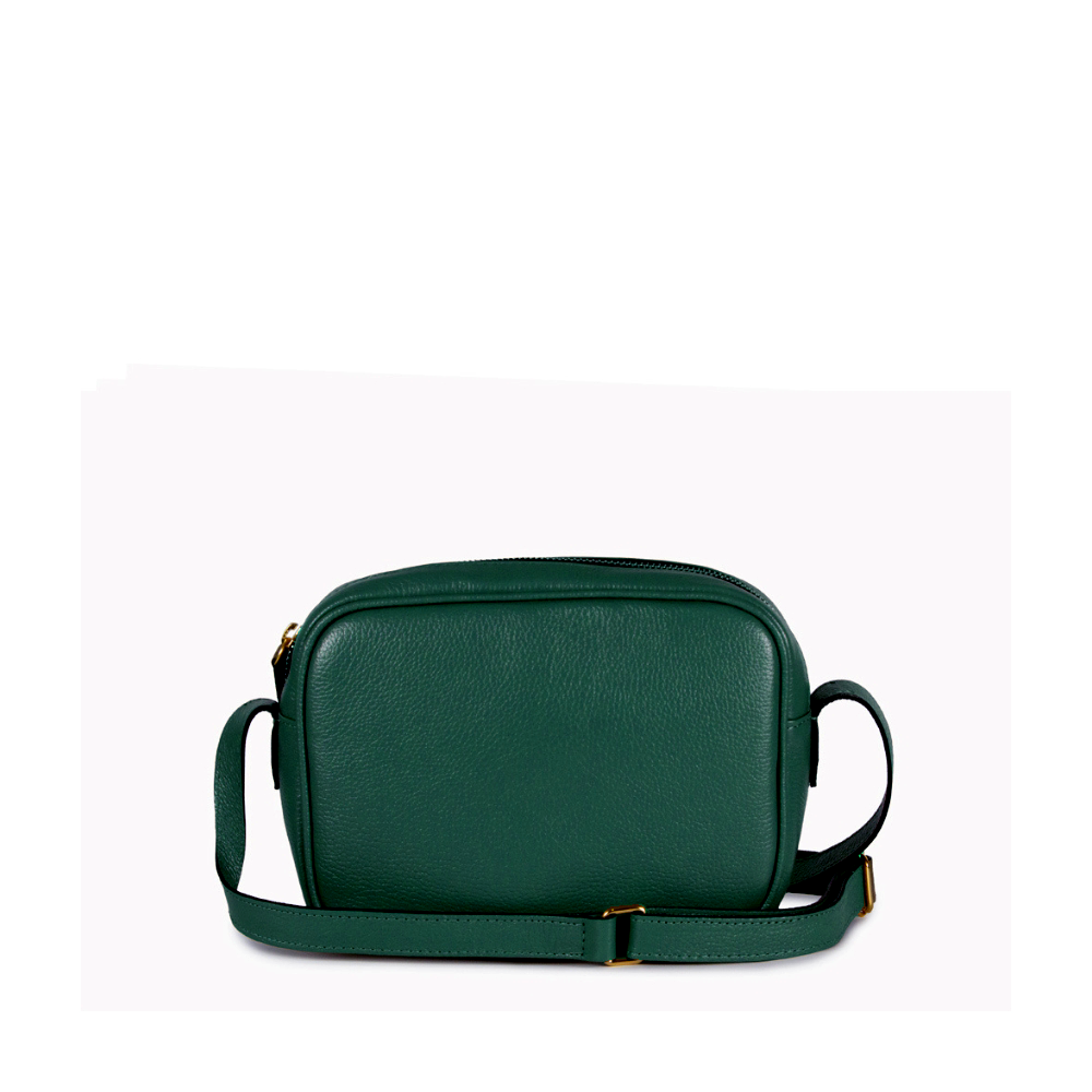 Bolsa Cla Pequena Essencial Couro Adô Cor Verde Noturno