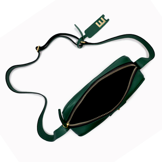 Bolsa Cla Pequena Essencial Couro Adô Cor Verde Noturno