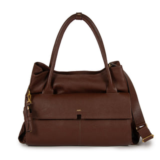 Bolsa Collab Amanda Couro Adô Cor Marrom Cacau