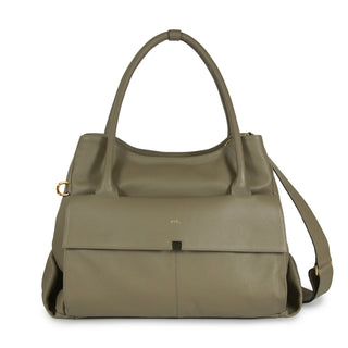 Bolsa Collab Amanda Couro Adô Cor Cinza Fendi