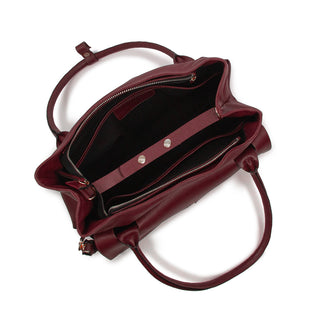 Bolsa Collab Amanda Couro Adô Cor Framboesa