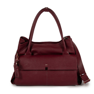 Bolsa Collab Amanda Couro Adô Cor Framboesa