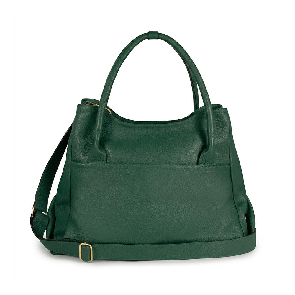 Bolsa Collab Amanda Couro Adô Cor Verde Noturno