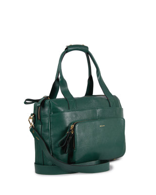 Bolsa Max Cidinha Couro Adô Cor Verde Noturno