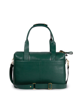 Bolsa Max Cidinha Couro Adô Cor Verde Noturno