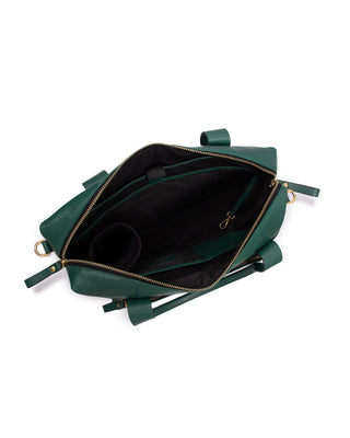 Bolsa Max Cidinha Couro Adô Cor Verde Noturno