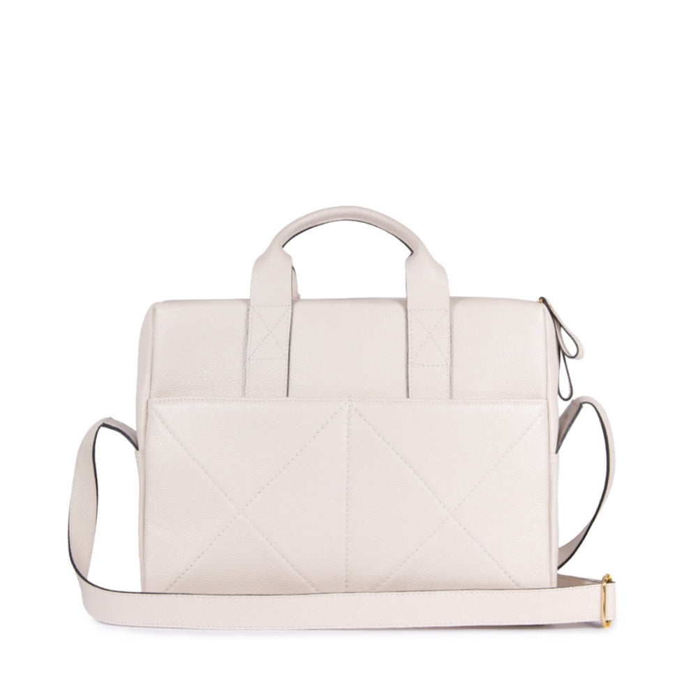 BOLSA MKA MEDIA COR BRANCO LATTE
