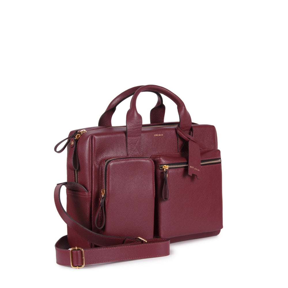BOLSA MKA MEDIA COR FRAMBOESA
