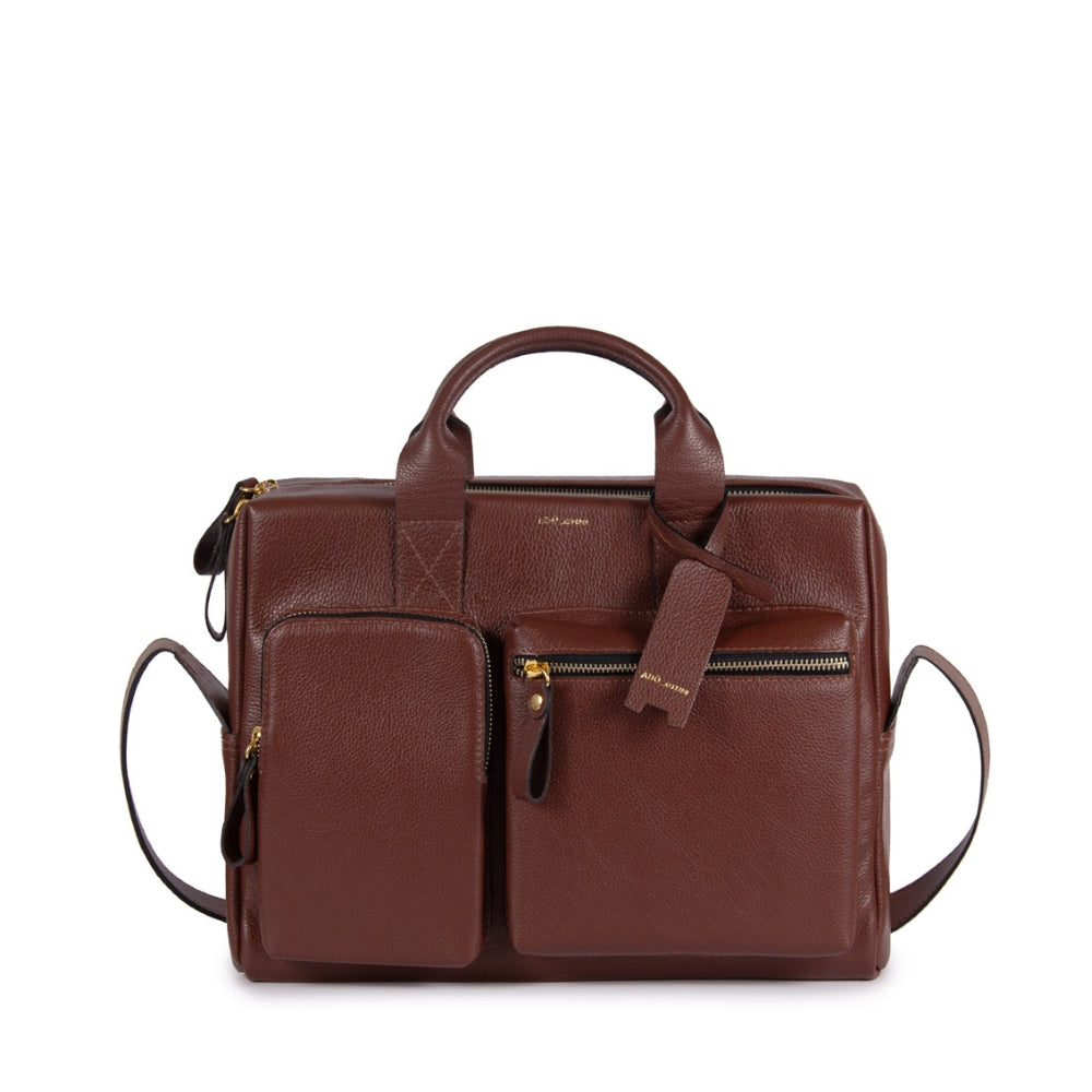 BOLSA MKA MEDIA COR MARROM CACAU