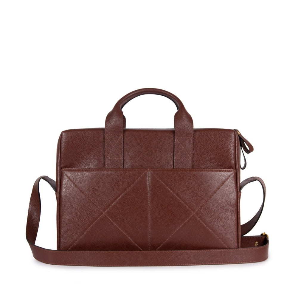 BOLSA MKA MEDIA COR MARROM CACAU