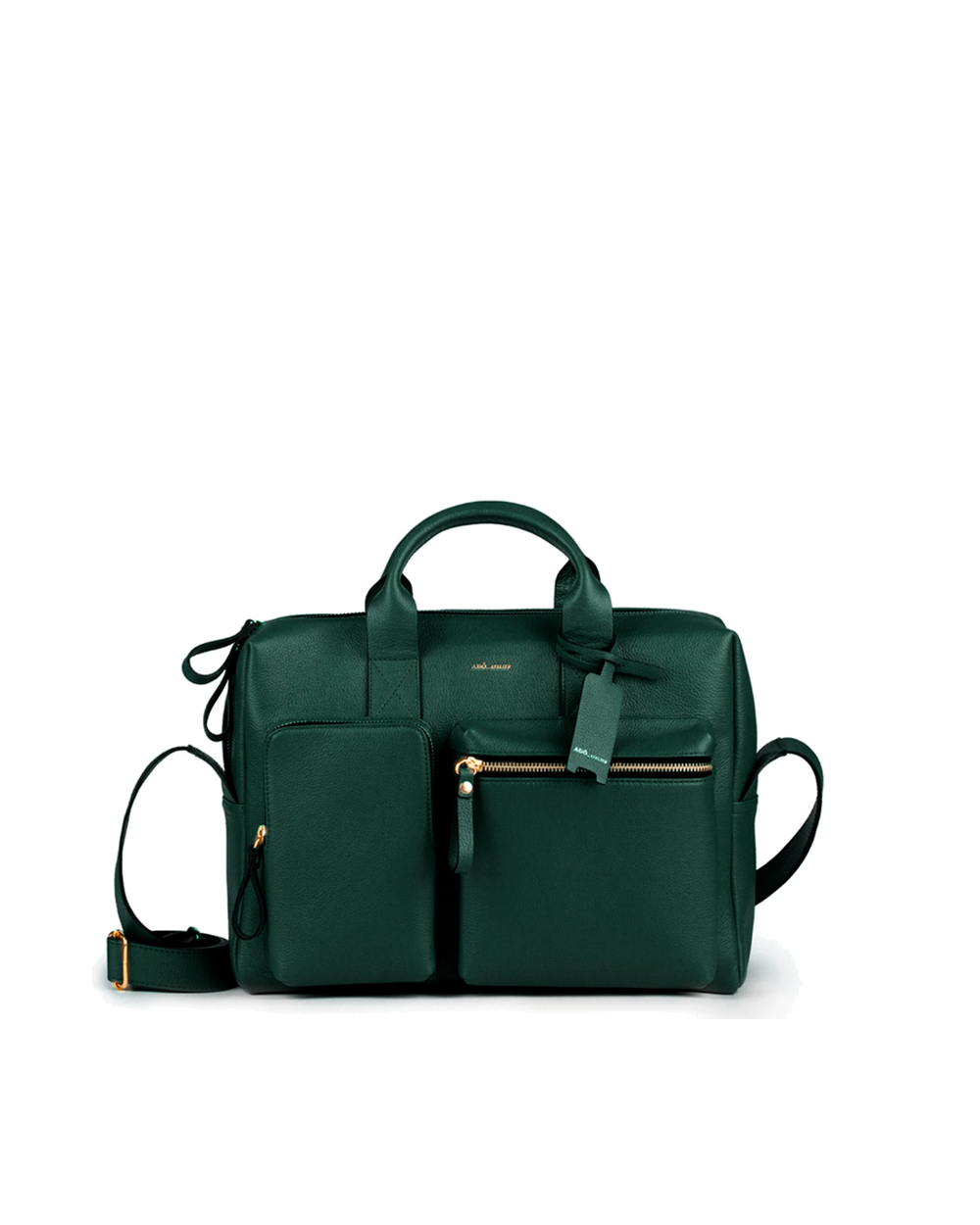 Bolsa Mka Media Couro Adô Cor Verde Noturno