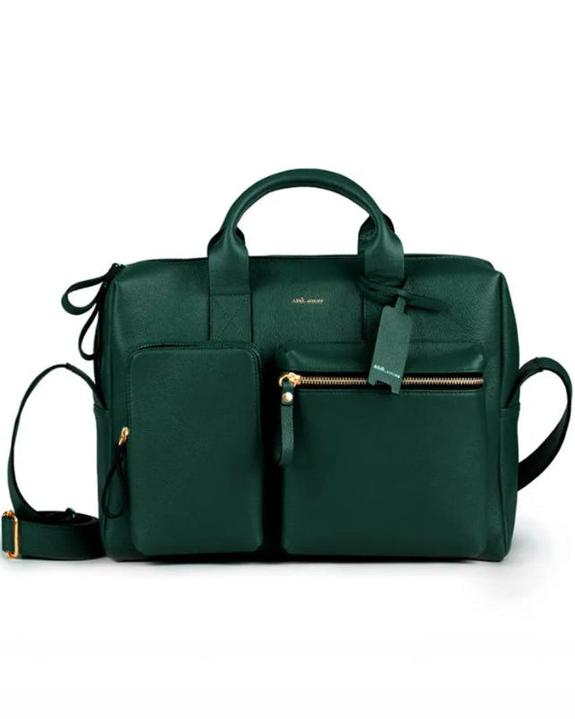 Bolsa Mka Media Couro Adô Cor Verde Noturno