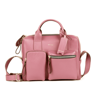 Bolsa Mka Pequena Couro Adô Cor Rosa Mauve - ADÔ