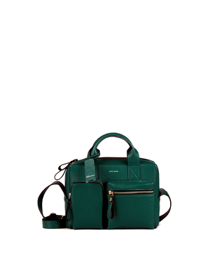Bolsa Mka Pequena Couro Adô Cor Verde Noturno