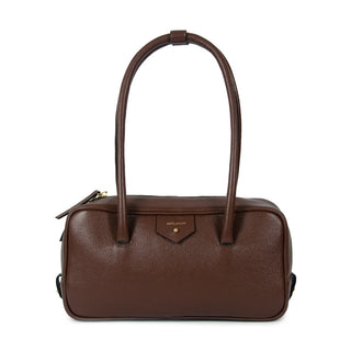 BOLSA CLA BAGUETE COURO ADÔ COR MARROM CACAU