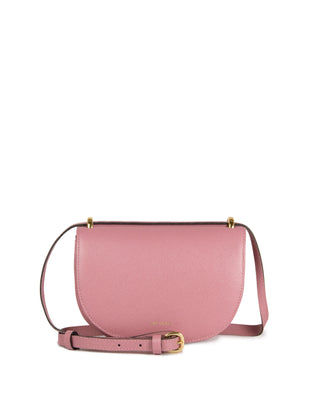 Bolsa Oli Pequena Couro Adô Cor Rosa Mauve