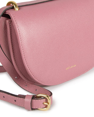 Bolsa Oli Pequena Couro Adô Cor Rosa Mauve