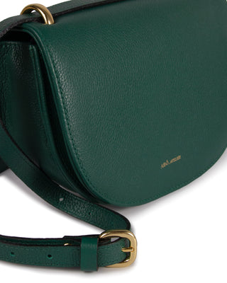 Bolsa Oli Pequena Couro Adô Cor Verde Noturno