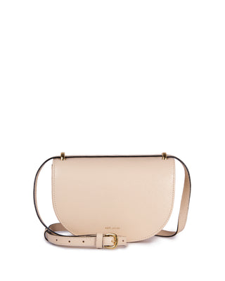 Bolsa Oli Pequena Couro Adô Cor Creme Brulee