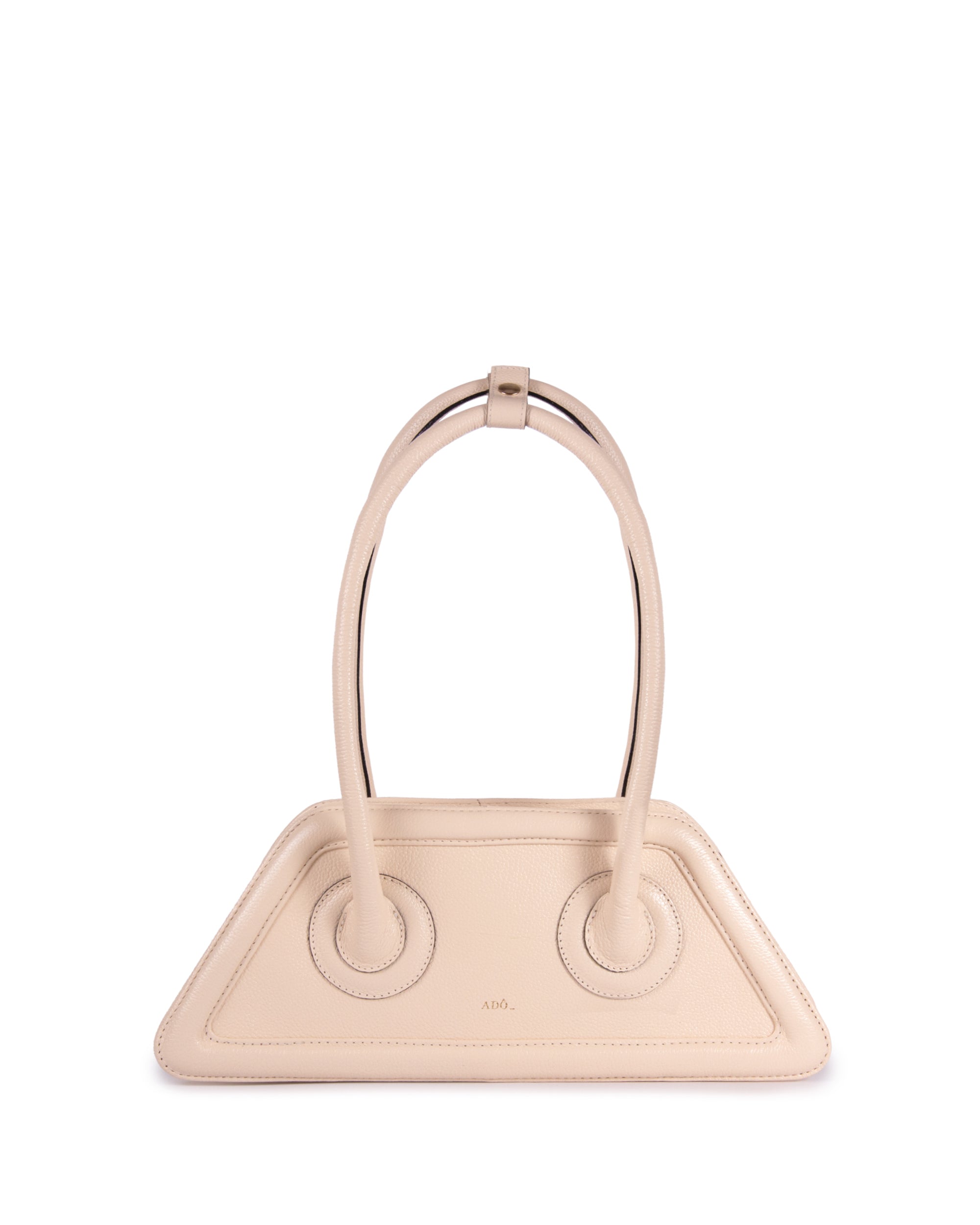 Bolsa Spaghetti Couro Adô Cor Creme Brulee