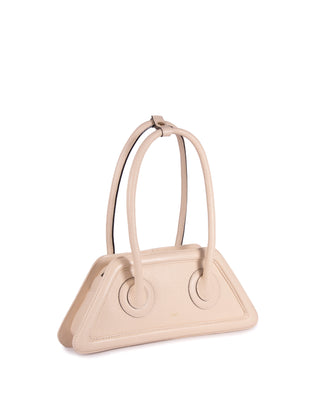 Bolsa Spaghetti Couro Adô Cor Creme Brulee